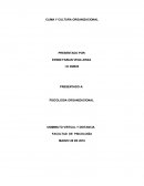 PSICOLOGIA ORGANIZACIONAL CLIMA Y CULTURA ORGANIZACIONAL