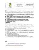 MÉTODOS PARA ESTABLECER PARÁMETROS DE CALIDAD DEL AGUA.