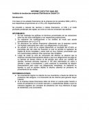 INFORME EJECUTIVO ANALISIS Análisis de tendencias empresa Distribuidora Global S.A