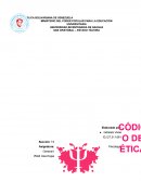 Asignatura: Psicología General I Código de Ética.