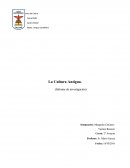 La Cultura Antigua. Informe de investigación