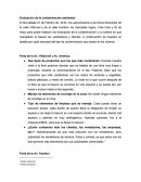 Evaluación de la contaminación ambiental.