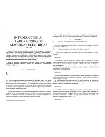 INTRODUCCIÓN AL LABORATORIO DE MÁQUINAS ELÉCTRICAS. Página 1