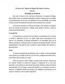 Derecho del Trabajo de Miguel Bermúdez Cisneros