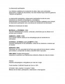 La observación participante.