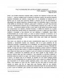 Falta de Madurez Relaciones Juveniles.