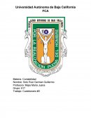 Contabilidad Trabajo: Cuestionario #3