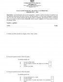 EVALUACION SUMATIVA DE LENGUA Y LITERATURA