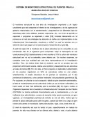 Monitoreo estructural de puentes.