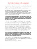 Las Redes Sociales en la Actualidad.