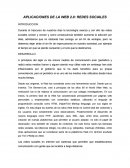 APLICACIONES DE LA WEB 2.0: REDES SOCIALES