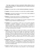 Para lograr conseguir una buena comunicación efectiva debemos tener en cuenta una serie de factores y características para que el mensaje que queremos transmitir sea eficaz: