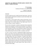 ANÁLISIS DE LOS MEDIOS DE DIFUSIÓN MASIVA CHILENO VISTA DESDE LA TEORÍA DE SISTEMAS