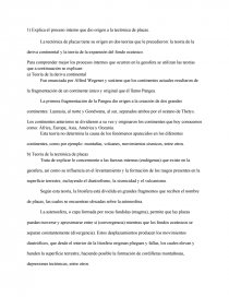 Explica el proceso interno que dio origen a la tectónica de placas.. Página 1
