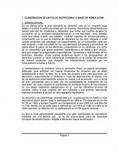 ELABORACION DE UN POLVO NUTRICIONAL A BASE DE REMOLACHA.