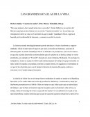 LAS GRANDES BATALLAS DE LA VIDA