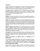 Lo que se pretende con esta investigación es explicar al público como influyen las políticas de estado en el desarrollo de la ciencia y la tecnología para así comprender de mejor manera algunos manejos y procesos de las mismas.