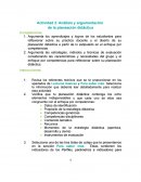 Actividad 2. Análisis y argumentación de la planeación didáctica.