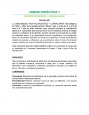 UNIDAD DIDÁCTICA 1 “NOS RECONOCEMOS Y COMUNICAMOS”