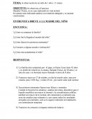Observacion de un niño 1 año y 11 meses.