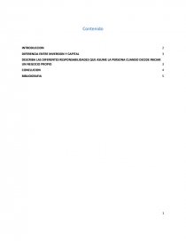 DESCRIBA LAS DIFERENTES RESPONSABILIDADES QUE ASUME LA PERSONA CUANDO DECIDE INICIAR UN NEGOCIO PROPIO. Página 1