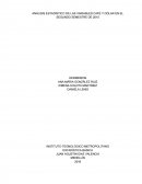 ANÁLISIS ESTADÍSTICO DE LAS VARIABLES CAFÉ Y DÓLAR EN EL SEGUNDO SEMESTRE DE 2015