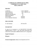 CAMPEONATO ABIERTO DE FUTBOL.