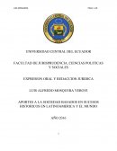 APORTES A LA SOCIEDAD BASADOS EN SUCESOS HISTORICOS EN LATINOAMERICA Y EL MUNDO