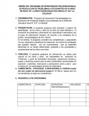 ESTUDIANTES-PROGRAMA DE INTERVENCIÓN PSICOPEDAGÓGICA