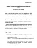 The needs of citizens and importance in the economic model of the country.