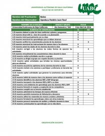 Plan de clase conforme a planes y programas. Página 1