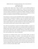 IMPORTANCIA DE LA INVESTIGACION EDUCATIVA EN MI CONTEXTO