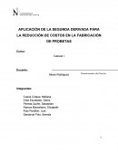 APLICACIÓN DE LA SEGUNDA DERIVADA PARA LA REDUCCIÓN DE COSTOS EN LA FABRICACIÓN DE PROBETAS