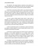 ¿Por qué hablar de cultura?