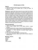 Hirviendo agua con hielo