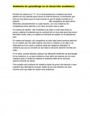 Ambiente de aprendizaje en mi desarrollo académico.