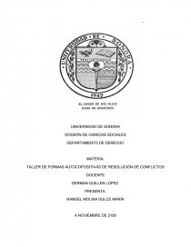 TALLER DE FORMAS AUTOCOPOSITIVAS DE RESOLUCIÓN DE CONFLICTOS.. Página 1
