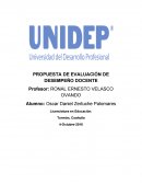 Propuesta de evaluación docente