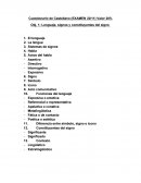 Cuestionario de Castellano (EXAMEN 22/11) Valor 20%