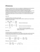 Eficiencia de un motor de combustión interna