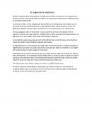 El origen de la existencia del hombre.