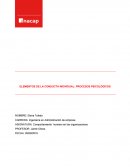 ELEMENTOS DE LA CONDUCTA INDIVIDUAL: PROCESOS PSICOLÓGICOS