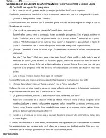Comprobación de Lectura de El eternauta de Héctor Oesterheld y Solano López.. Página 1