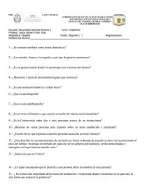 Examen de regularización 2do de secundaria. Página 1