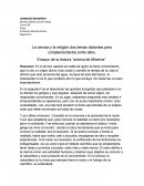 La ciencia y la religión dos temas distantes pero complementarios entre ellos. Ensayo de la lectura “acerca de Minerva”