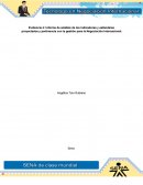 Indicadores y estándares de gestión.