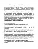 Obligaciones y Responsabilidad Civil Extracontractual.