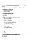 Ejemplo de Examen de Español