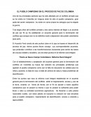 EL PUEBLO CAMPESINO EN EL PROCESO DE PAZ DE COLOMBIA