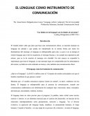EL LENGUAJE COMO HERRAMIENTA DE COMUNICACIÓN